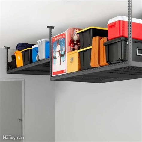 Related posts overhead garage storage diy. 50 Genius Ways to Clean Up Your Garage | Garage ceiling ...