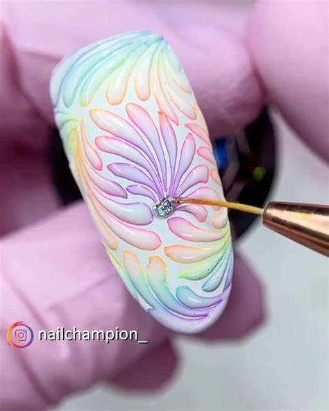colorful 3d nail design tutorial [video] in 2021 new nail art design stylish nails art