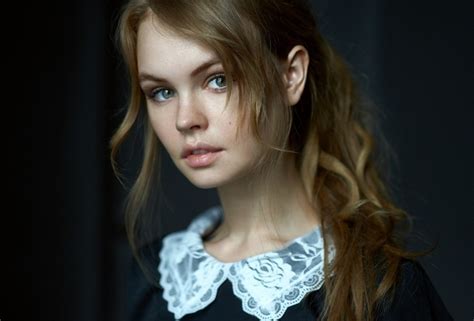 Обои Girl Face Sweetheart Model Hair Lips Beautiful The Beauty Rus Anastasia Shcheglova