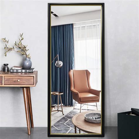 Pexfix Full Length Mirror 65x22 Floor Mirror Modern Color Blocking