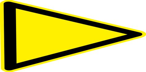 Modified Yellow Triangle Flag Clip Art At Vector Clip Art