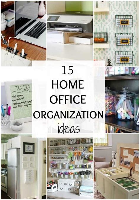 15 Ways To Organize Your Home Office By A Blissful Nest Home Office