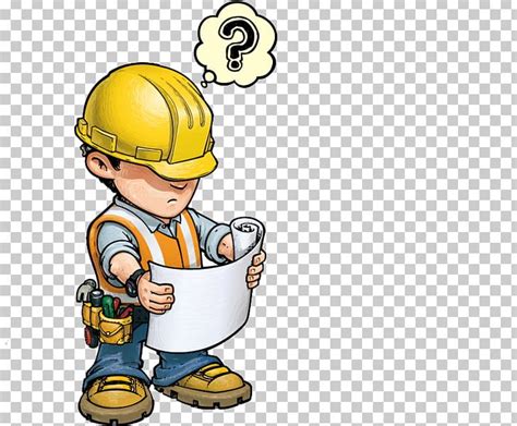 Construction Worker Architectural Engineering Cartoon Png Clipart