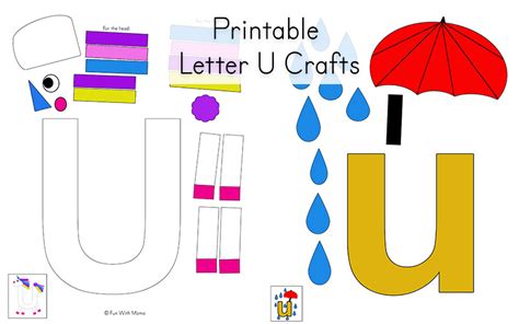 Printable Letter U Craft