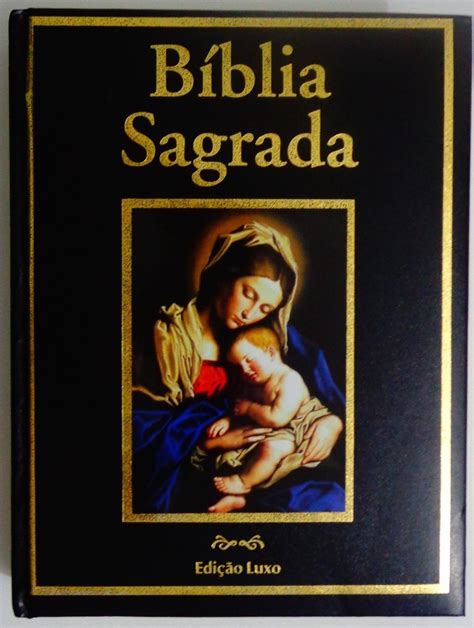 Bíblia Sagrada Edição Luxo Capa Preta Católica Cnbb R 9900 Em