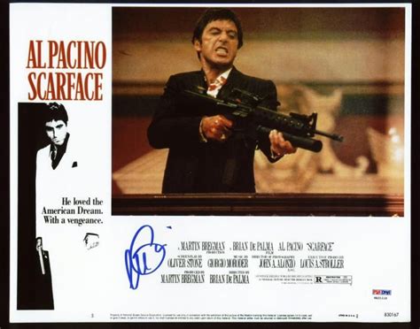 Al Pacino Signed Scarface 11x14 Photo Psa Coa Pristine Auction