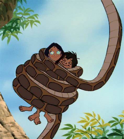 Mowgli And Shanti Sleeping In Kaa S Coils By Swedishhero Mowgli Disney Crossover Jungle Book