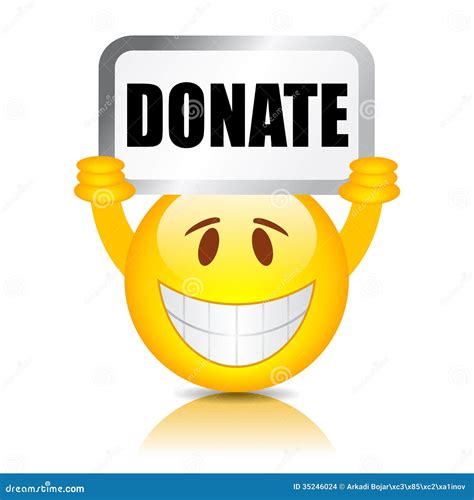 Donate Vector Sign Stock Vector Illustration Of Placard 35246024