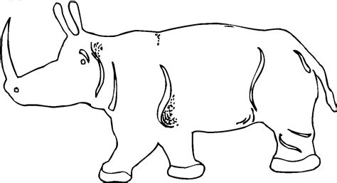 Ausmalbilder Malvorlagen Nashorn kostenlos zum Ausdrucken Märchen
