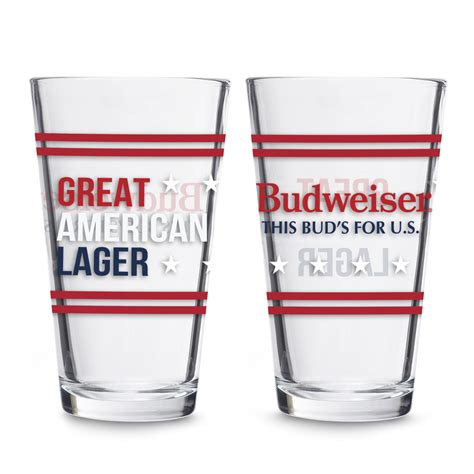 Budweiser This Buds For Us 16oz Pint Glass The Beer Gear Store