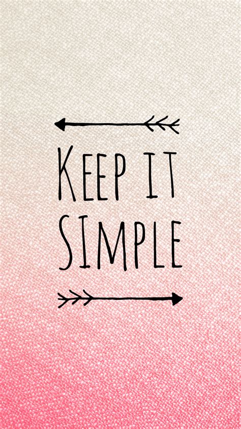 Free Keep It Simple Wallpaper — Curly Made