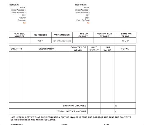 Invoice Template With Vat And Cis Deduction Cards Design Templates