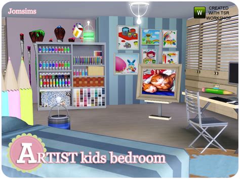 Jomsims Artist Kids Bedroom