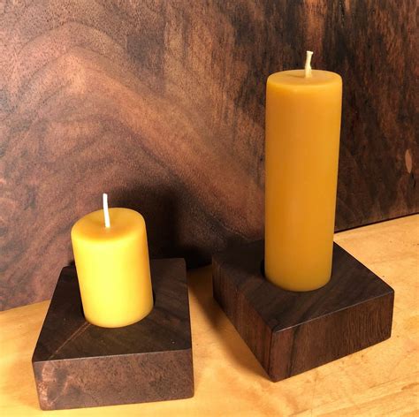 Beeswax Pillar Candle 125 Wide 2 Sizes 100 Pure Etsy