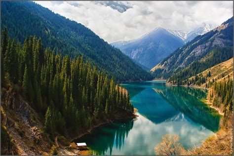 Lake Kolsai Tian Shan Mountains Kazakhstan Wonderful Places Great