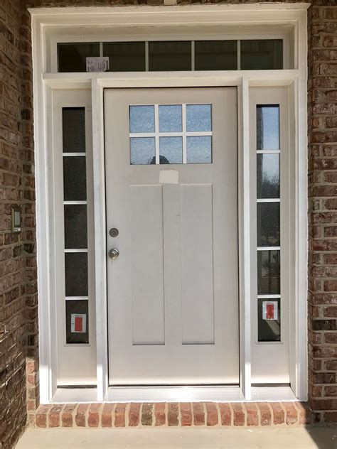 Craftsman Style Custom Entry Door From Therma Tru Installed By
