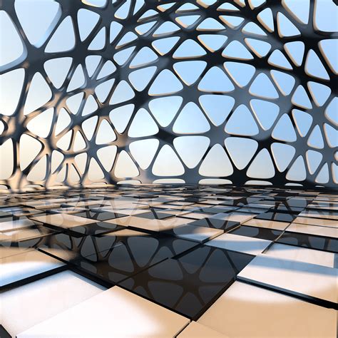 Futuristic Architectural Dome Interior 3d Model 99 Max Fbx Obj