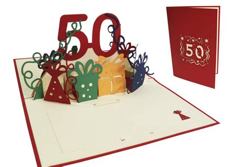 30 inspirierend 3d vorlagen zum ausdrucken ausdrucken. Pop Up 3D Karte, Geburtstagskarte, Klappkarte Gutschein, 50.Geburtstag - Pop Up Karten von LIN ...