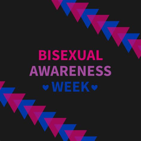 Bisexual Awareness Week Typography Poster Lgbt Community Event Celebrate On September Easy To
