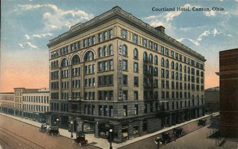 Courtland Hotel Canton Oh Postcard