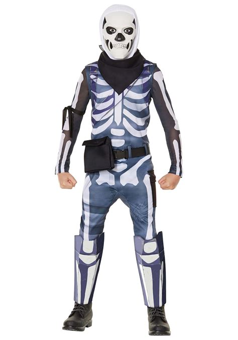 Boys Fortnite Skull Trooper Costume Video Game Costumes