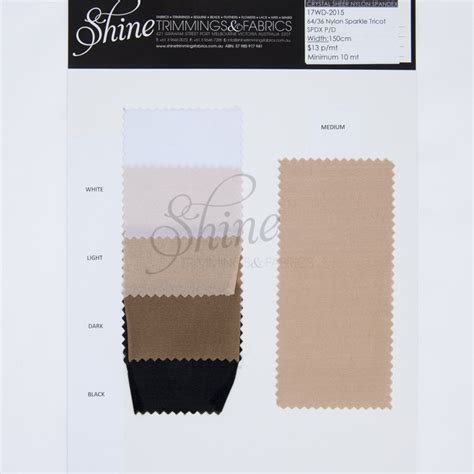 Crystal Sheer Nylon Spandex Sample Cards Shine Trimmings And Fabrics