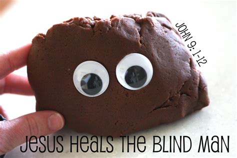 Jesus Heals The Blind Man Craft I Can Teach My Child