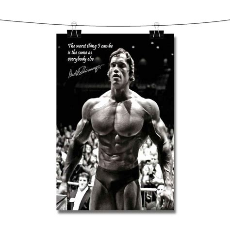 arnold schwarzenegger bodybuilding motivational poster