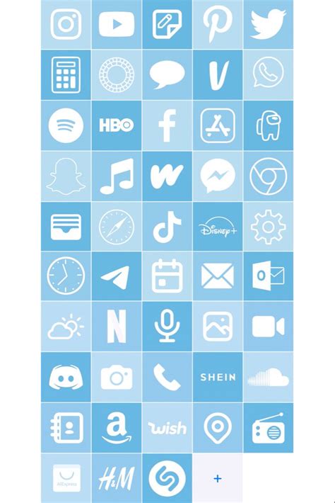 Blue Icons 💙 Iphone Photo App Ios App Icon Design Iphone App Design