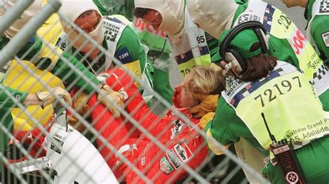 Mika Häkkinen Getting Treated After His Crash In Adelaide • R Formula1 Mika Häkkinen Old