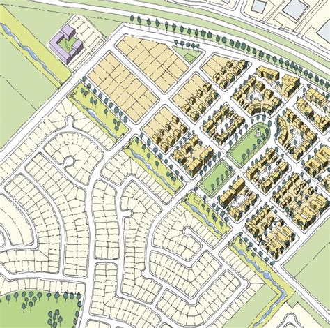 Neighborhood Suburban Urban Design Diagram Urban Design Plan Plan