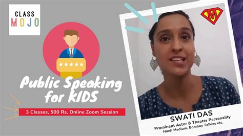 Public Speaking For Kids Course At Classmojo Online Sessions