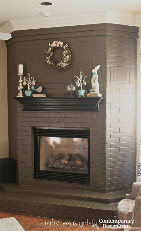 White And Grey Brick Fireplaces Painted Brick Fireplaces Brick