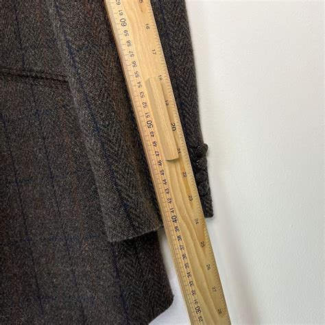 William Hunt Jacket Mens 42 Tweed Blazer Savile Row Herringbone Check