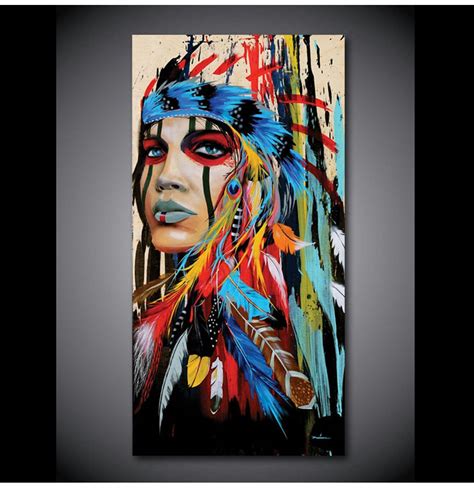 Native American Woman Printrevivalbeautiful Indian Wall Art
