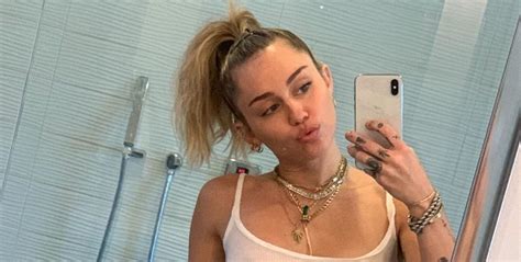 Miley Cyrus Shares Nipple Baring Selfies On Instagram