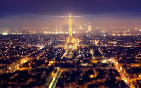 Frankreich Paris Stadt Eiffelturm Lichter Schöne Nacht