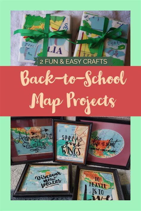Back To School Map Projects With Text Overlay That Reads 2 Fun And