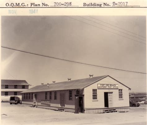 Fort Ord Buildings Completion Report Pictures 1940 1942