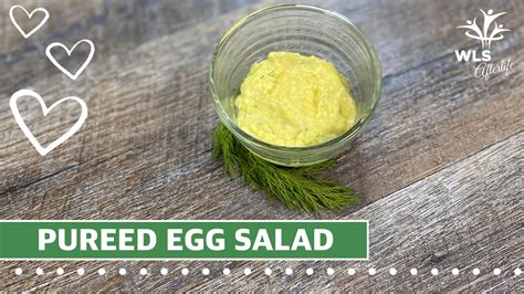 Pureed Egg Salad Savory Bariatric Puree Recipe Youtube