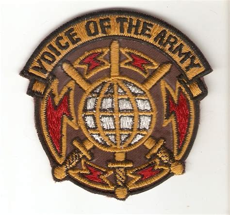 Us Army Signal Corps Blazer Crest Voice Of The Army Unit Patch 3 X 3