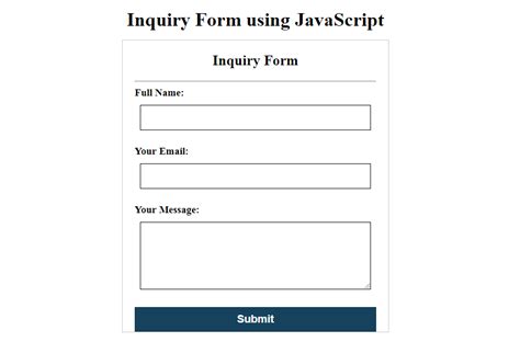 35 Html Form Using Javascript Javascript Answer
