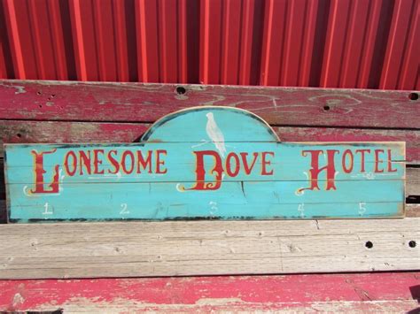 Lonesome Dove Western Sign 15x52 Large Sign Cowboy Decor Etsy
