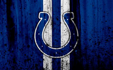 Download Wallpapers 4k Indianapolis Colts Grunge Nfl American