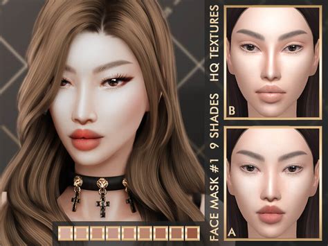 Sims 4 Asian Face Mask 1 By Julhaos Micat Game