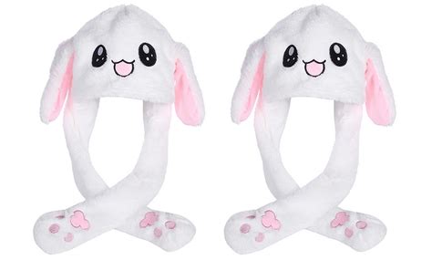 Bunny Hat With Moving Ears Groupon Goods