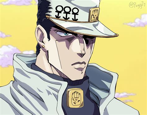 Fanart I Tried To Draw Part 4 Jotaro In The Part 3 Anime Style R