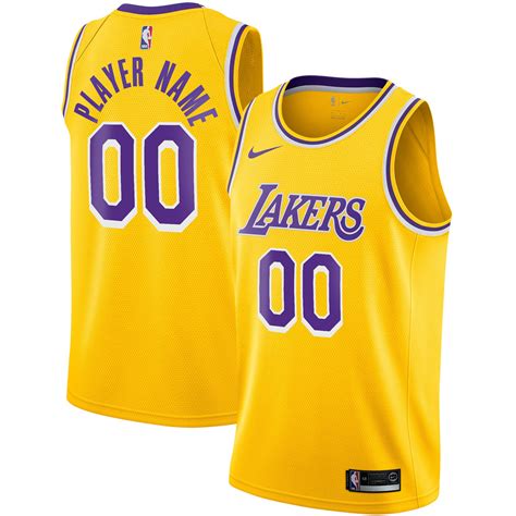 Los Angeles Lakers Nike Icon Swingman Trikot Personalisierbar Herren