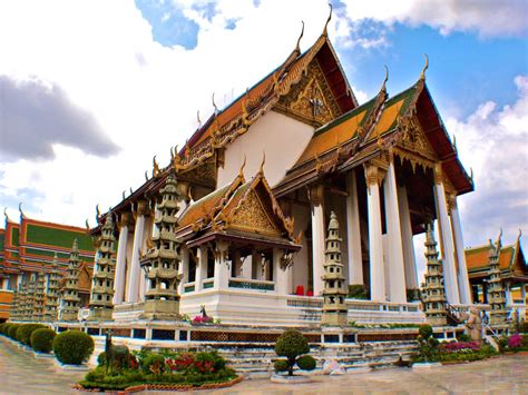 Inside Wat Suthat Temple Bangkok Thailand