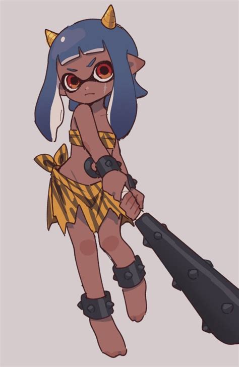 Inkling Player Character And Inkling Girl Splatoon And 1 More Drawn